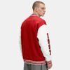 Custom Contrast Sleeve Chenille Varsity Jacket - Style 67CD4A - product detail view 5