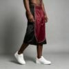 Custom Color-Block Piped Basketball Capri Pants | - Style A7BD25 - product detail view 6 Custom Color-Block Piped Basketball Capri Pants | - Style A7BD25 - product detail view 6