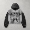 Custom Color-Block Boxy Graphic Hoodie - VW-EACE - Style EACE04