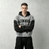 Custom Color-Block Boxy Graphic Hoodie - VW-EACE - Style EACE04 - product detail view 4