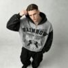 Custom Color-Block Boxy Graphic Hoodie - VW-EACE - Style EACE04 - product detail view 5