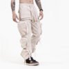Custom Multi-Pocket Color-Block Cargo Jeans | - Style 869697 - product detail view 3