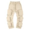 Custom Multi-Pocket Color-Block Cargo Jeans | - Style 869697 - product detail view 5