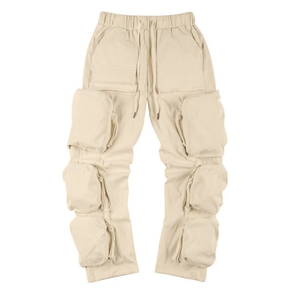 Custom Multi-Pocket Color-Block Cargo Jeans | - Style 869697 - product detail view 5