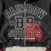 Custom Distressed Color-Block Cropped Zip Hoodie | - Style B010D8 - product detail view 8 Custom Distressed Color-Block Cropped Zip Hoodie | - Style B010D8 - product detail view 8
