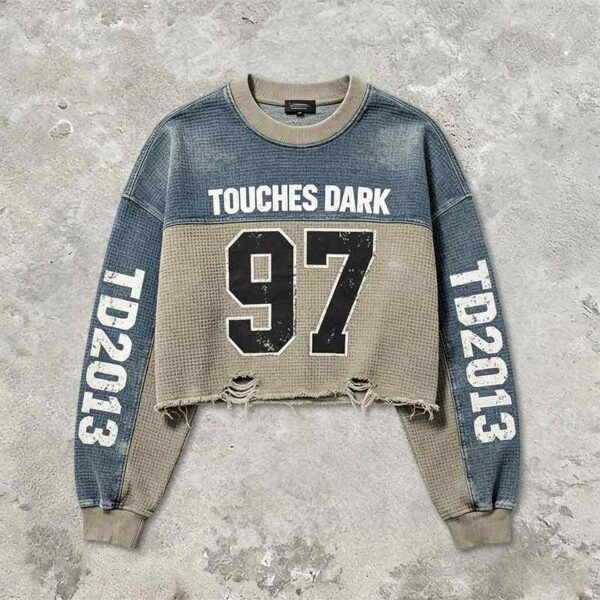 Custom Washed Color-Block Distressed Graphic T-Shirt - Style AD4798 - product detail view 3 Custom Washed Color-Block Distressed Graphic T-Shirt - Style AD4798 - product detail view 3