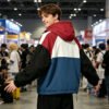 Custom Pop-Art Color-Block Hooded Jacket | - Style C44699 - product detail view 6