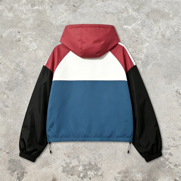 Custom Pop-Art Color-Block Hooded Jacket | - Style C44699 - product detail view 10