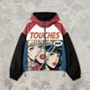Custom Pop-Art Color-Block Hooded Jacket | - Style C44699 - product detail view 11