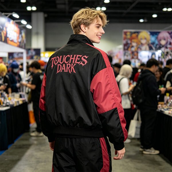 Custom Color-Block Graphic Zip Jacket - Style 1BC07D - product detail view 2 Custom Color-Block Graphic Zip Jacket - Style 1BC07D - product detail view 2