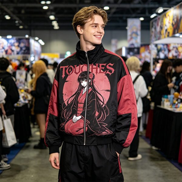 Custom Color-Block Graphic Zip Jacket - Style 1BC07D - product detail view 9 Custom Color-Block Graphic Zip Jacket - Style 1BC07D - product detail view 9