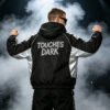 Custom Black Silver Color-Block Hooded Jacket - Style DB7479 - product detail view 6