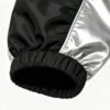 Custom Black Silver Color-Block Hooded Jacket - Style DB7479 - product detail view 7