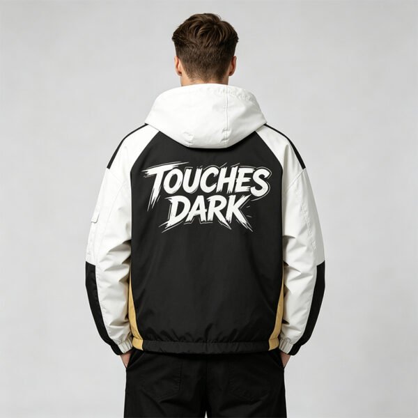 Custom Color-Blocked Hooded Streetwear Jacket - Style 105BB8 - product detail view 3