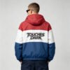 Custom Color Block Guitar Graphic Hooded Jacket - Style 387786 - product detail view 2 Custom Color Block Guitar Graphic Hooded Jacket - Style 387786 - product detail view 2