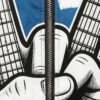 Custom Color Block Guitar Graphic Hooded Jacket - Style 387786 - product detail view 7 Custom Color Block Guitar Graphic Hooded Jacket - Style 387786 - product detail view 7