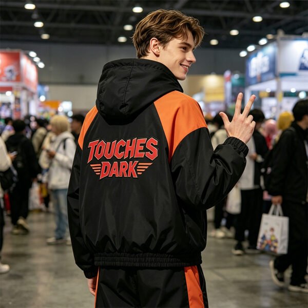 Custom Color-Block Graphic Hooded Jacket - Style 2D53E4 - product detail view 6