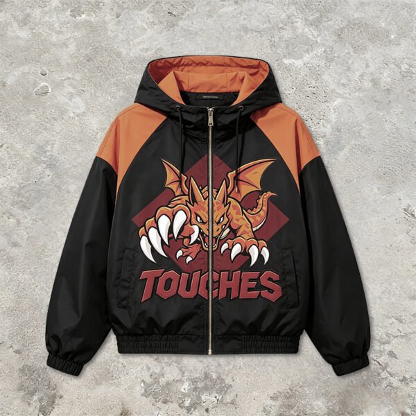 Custom Color-Block Graphic Hooded Jacket - Style 2D53E4 - product detail view 11