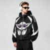 Custom Color-Block Hooded Track Jacket - Style C6FA70 - product detail view 2
