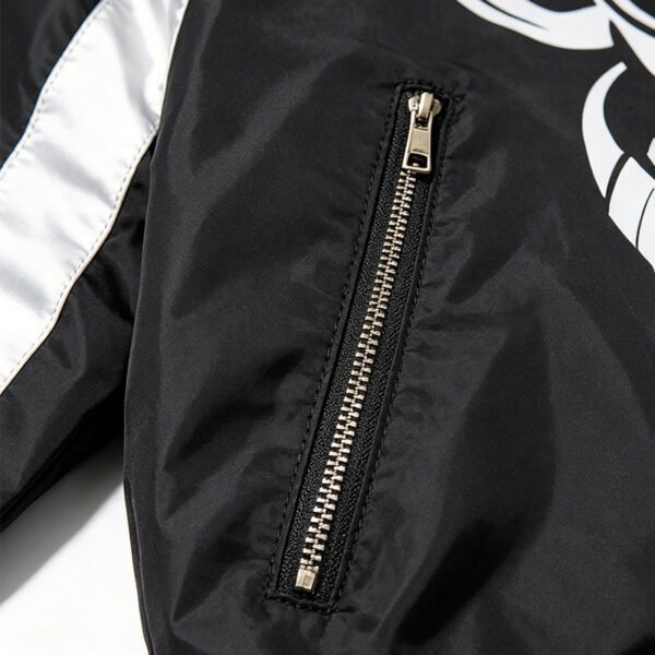 Custom Color-Block Hooded Track Jacket - Style C6FA70 - product detail view 8