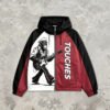 Custom Color-Block Hooded Graphic Zip Jacket - Style E67C7D - product detail view 10