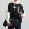 Custom Color-Blocked Layered Hoodie Sweater - Style 88EF6E - product detail view 4