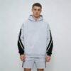 Custom Color-Blocked Hoodie and Short Set - Style E2C8CA - product detail view 5