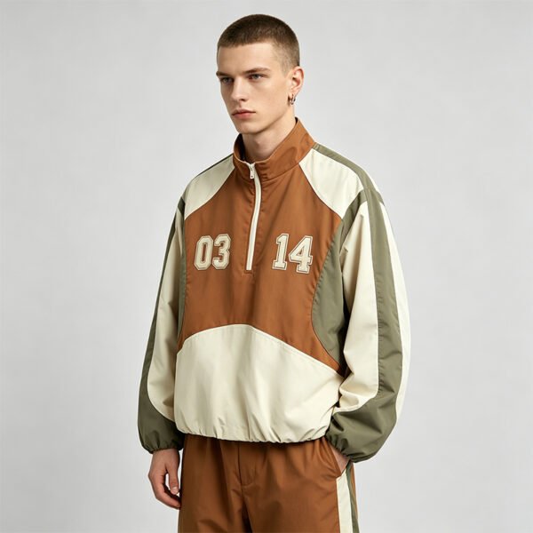 Custom Color-Block Quarter-Zip Jacket 8538791 - Style 17EB0F - product detail view 8 Custom Color-Block Quarter-Zip Jacket 8538791 - Style 17EB0F - product detail view 8