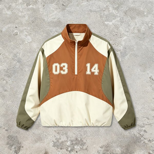 Custom Color-Block Quarter-Zip Jacket 8538791 - Style 17EB0F - product detail view 10 Custom Color-Block Quarter-Zip Jacket 8538791 - Style 17EB0F - product detail view 10