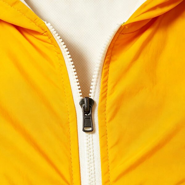 Custom Color-Block Quarter-Zip Hooded Windbreaker - Style 062555 - product detail view 3