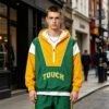 Custom Color-Block Quarter-Zip Hooded Windbreaker - Style 062555 - product detail view 5