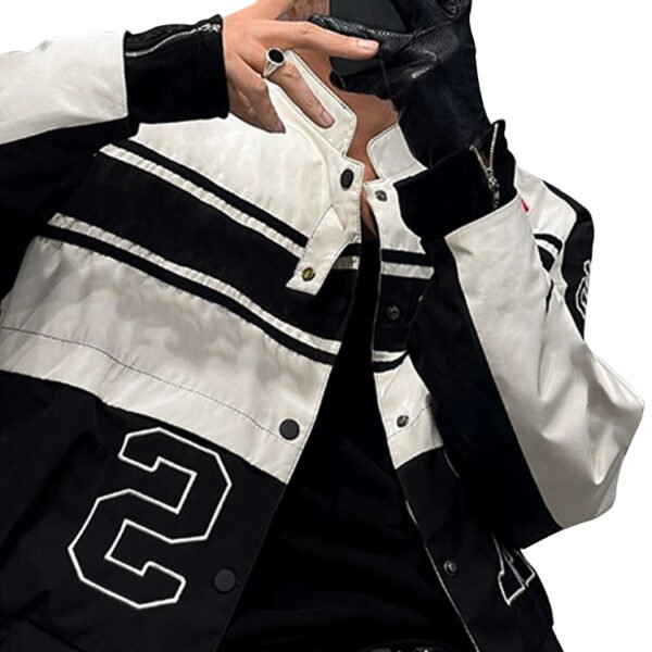 Custom Color-Block Racing Jacket | VW-A1417 - Style A1417F - product detail view 4