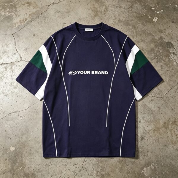 Custom Color-Block Soccer Jersey T-Shirt - VW-9CAE29 - Style 9CAE29
