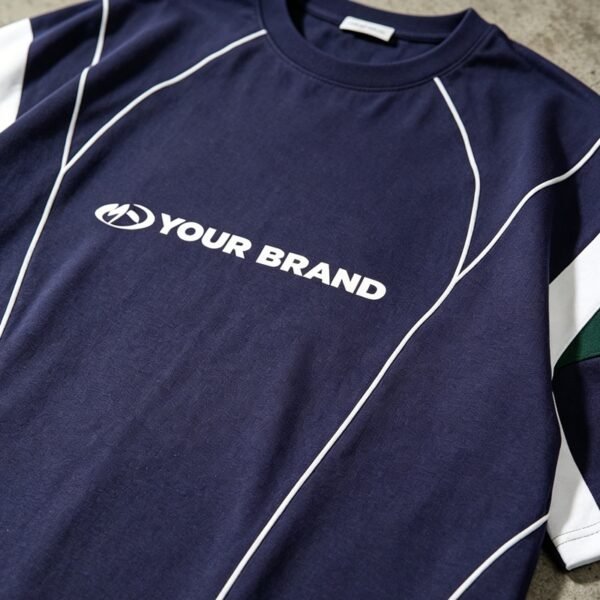 Custom Color-Block Soccer Jersey T-Shirt - VW-9CAE29 - Style 9CAE29 - product detail view 6