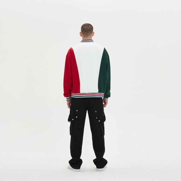 Custom Color-Block Varsity Jacket - Style 19E960 - product detail view 3