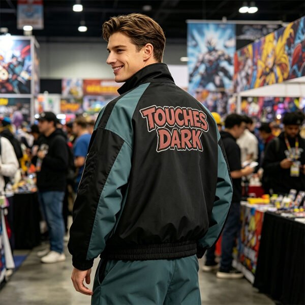 Custom Color Block Graphic Windbreaker Jacket - Style C4DC52 - product detail view 4 Custom Color Block Graphic Windbreaker Jacket - Style C4DC52 - product detail view 4