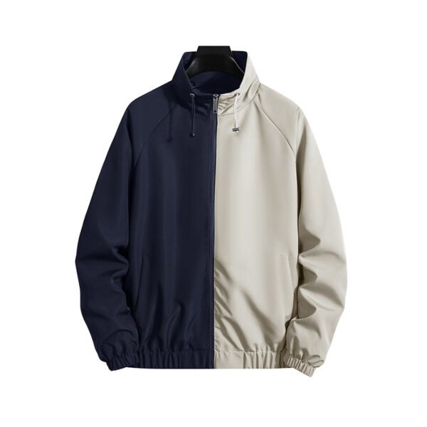 Custom Two-Tone Zip Hooded Cardigan Jacket - Style 1F7175 - product detail view 3