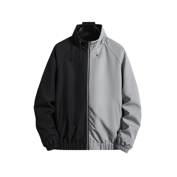 Custom Two-Tone Zip Hooded Cardigan Jacket - Style 1F7175 - product detail view 4