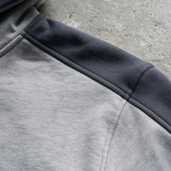 Custom Color-Blocked Zip Hoodie and Shorts Set - Style 73F4C9 - product detail view 8