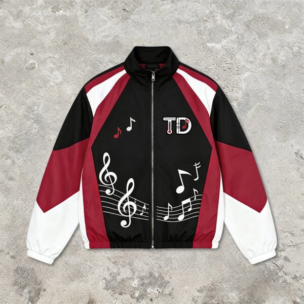 Custom Color-Blocked Applique Zip Jacket - Style 436771 - product detail view 10 Custom Color-Blocked Applique Zip Jacket - Style 436771 - product detail view 10