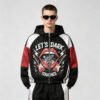 Custom Color-Blocked Graphic Hooded Jacket - Style CE6F8A - product detail view 2 Custom Color-Blocked Graphic Hooded Jacket - Style CE6F8A - product detail view 2