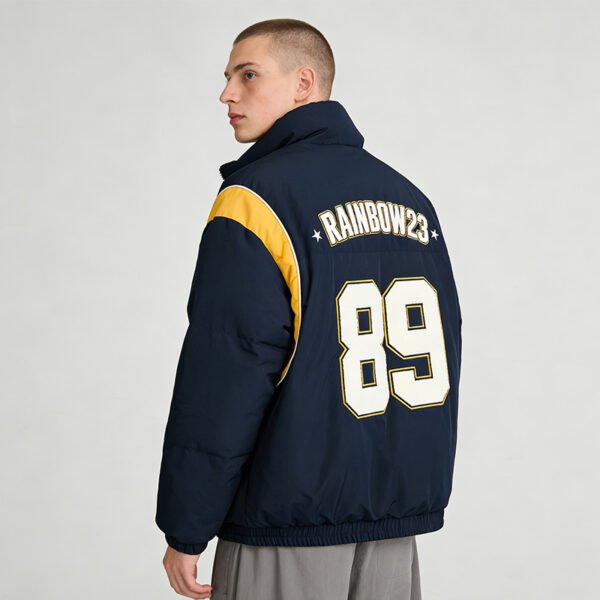 Custom Color-Blocked Puffer Jacket | VW-5C6F - Style 5C6F71 - product detail view 2 Custom Color-Blocked Puffer Jacket | VW-5C6F - Style 5C6F71 - product detail view 2