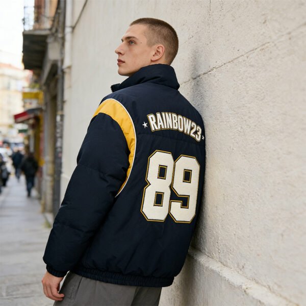 Custom Color-Blocked Puffer Jacket | VW-5C6F - Style 5C6F71 - product detail view 8 Custom Color-Blocked Puffer Jacket | VW-5C6F - Style 5C6F71 - product detail view 8