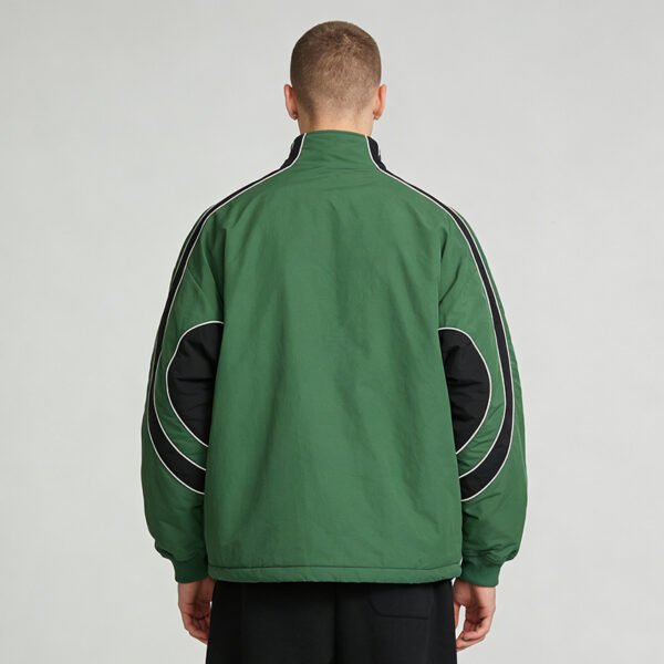 Custom Men's Color-Blocked Zip Track Jacket | - Style 672B52 - product detail view 6 Custom Men's Color-Blocked Zip Track Jacket | - Style 672B52 - product detail view 6