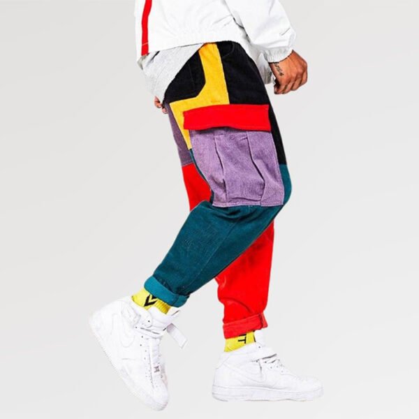 Custom Colorblock Cargo Jeans | - Style 4009F9 - product detail view 4 Custom Colorblock Cargo Jeans | - Style 4009F9 - product detail view 4
