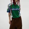 Custom Colorblock Quarter-Zip Active Top - Style C9111E - product detail view 3