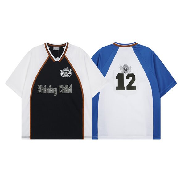 Custom Colorblock V-Neck Raglan Jersey - Style 33DFA1 Custom Colorblock V-Neck Raglan Jersey - Style 33DFA1