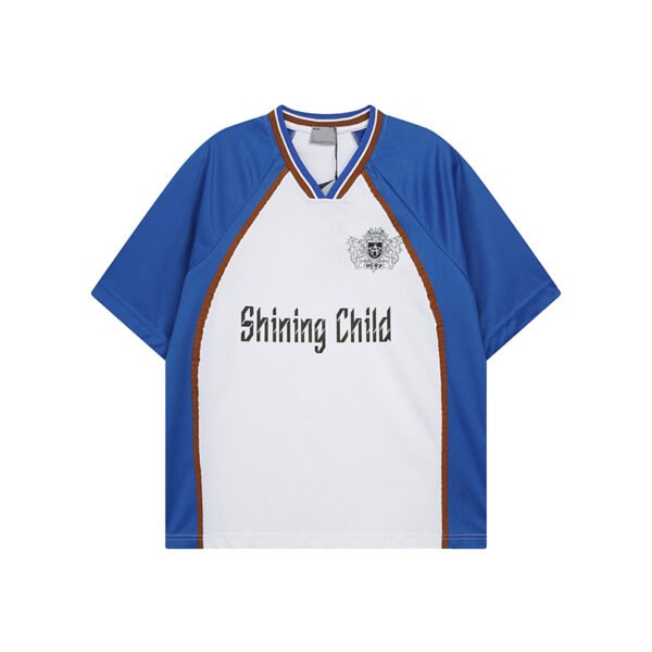 Custom Colorblock V-Neck Raglan Jersey - Style 33DFA1 - product detail view 4 Custom Colorblock V-Neck Raglan Jersey - Style 33DFA1 - product detail view 4