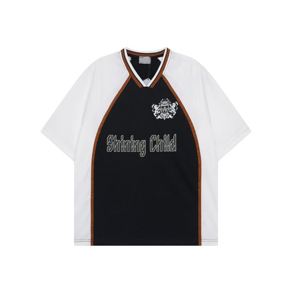 Custom Colorblock V-Neck Raglan Jersey - Style 33DFA1 - product detail view 5 Custom Colorblock V-Neck Raglan Jersey - Style 33DFA1 - product detail view 5