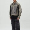 Custom Colorblocked Short Moto Jacket - Style E44B9A - product detail view 10